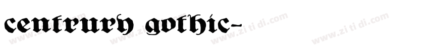 centrury gothic字体转换
